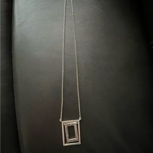 Brighton necklace contempo style approx. 30” inches silver tone